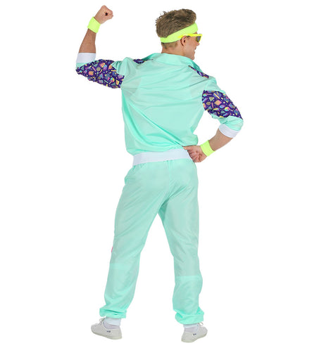 e-carnavalskleding-SYK Trainingspak  met print mint groen