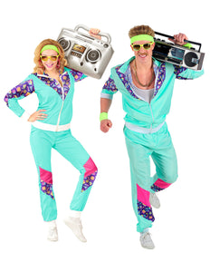 e-carnavalskleding-SYK Trainingspak  met print mint groen