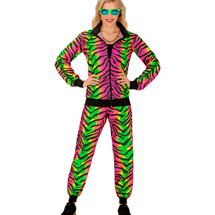 e-carnavalskleding-SYK Trainingspak Neon Rianne