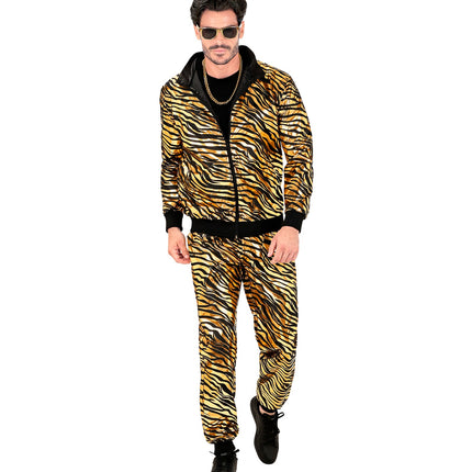 e-carnavalskleding-SYK Trainingspak party zebra Martin goud