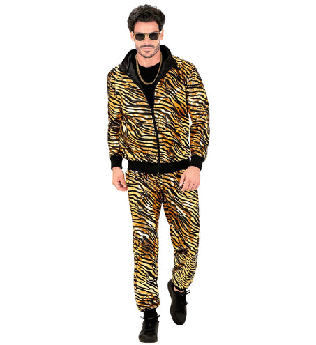 e-carnavalskleding-SYK Trainingspak party zebra Martin goud