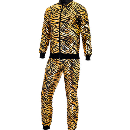 e-carnavalskleding-SYK Trainingspak party zebra Martin goud