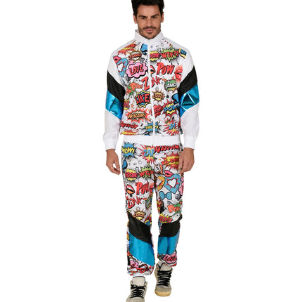 e-carnavalskleding-SYK Trainingspak pop art disco