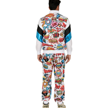 e-carnavalskleding-SYK Trainingspak pop art disco