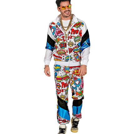 e-carnavalskleding-SYK Trainingspak pop art disco