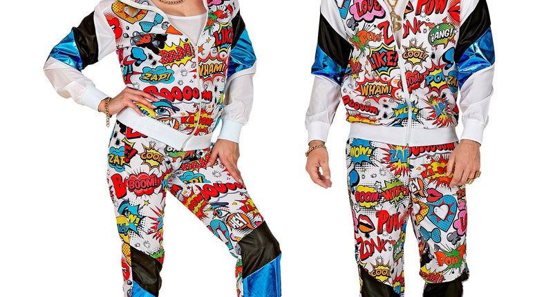 e-carnavalskleding-SYK Trainingspak pop art disco