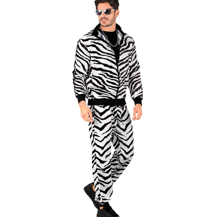 e-carnavalskleding-SYK Trainingspak zebra Milan