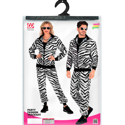 e-carnavalskleding-SYK Trainingspak zebra Milan