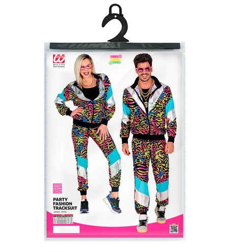 e-carnavalskleding-SYK Trainingspak zebraprint multi kleuren