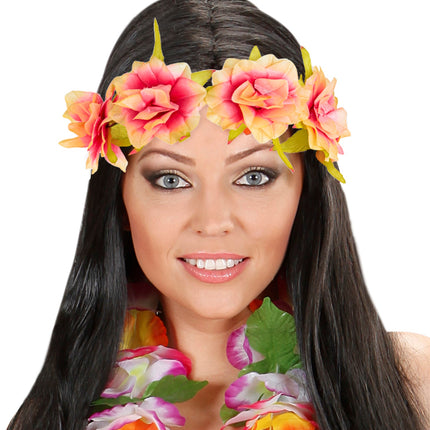 e-carnavalskleding-SYK Tropische bloemen hoofdband