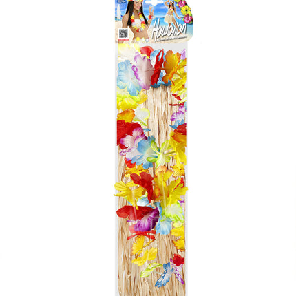 e-carnavalskleding-SYK Tropische Hawaii set naturel