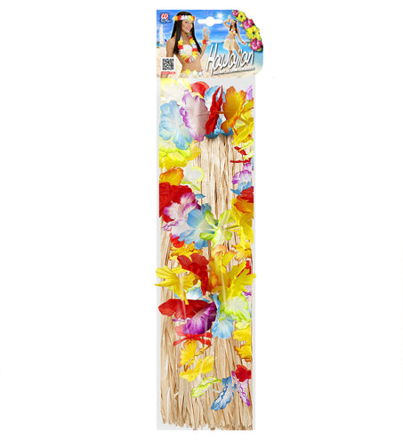 e-carnavalskleding-SYK Tropische Hawaii set naturel
