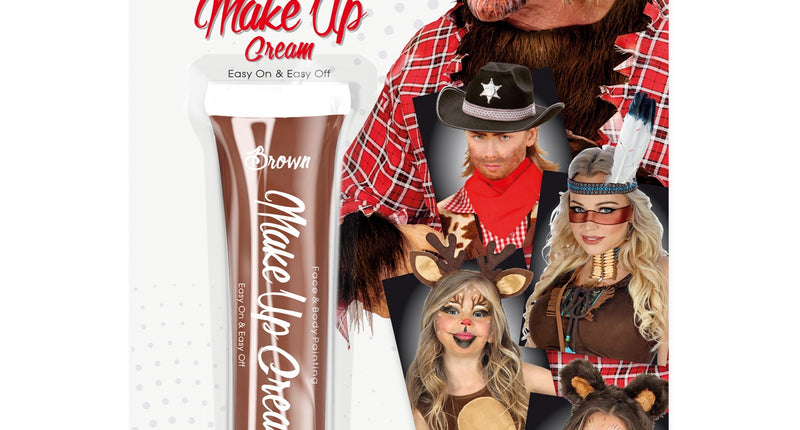 e-carnavalskleding-SYK tube make-up bruin
