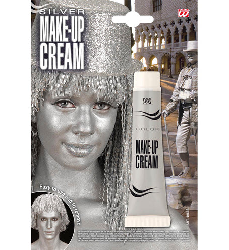 e-carnavalskleding-SYK tube make-up zilver