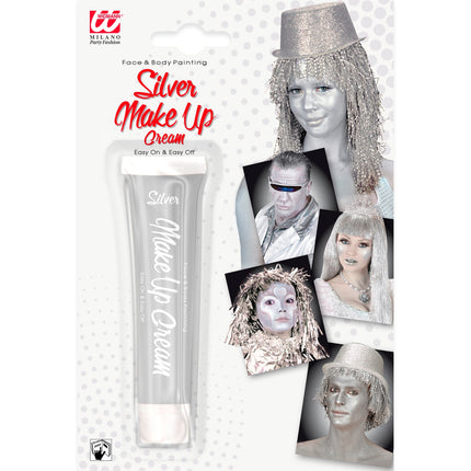 e-carnavalskleding-SYK tube make-up zilver