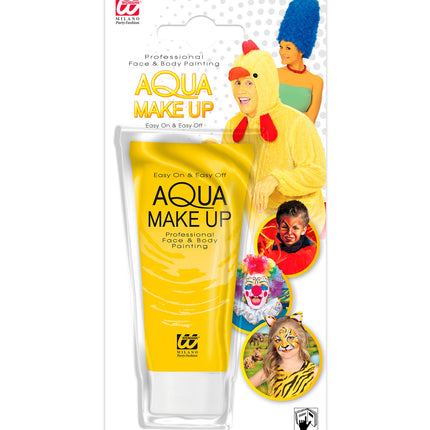 e-carnavalskleding-SYK Tube met gele aqua make-up