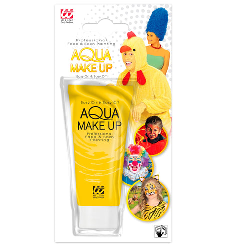 e-carnavalskleding-SYK Tube met gele aqua make-up