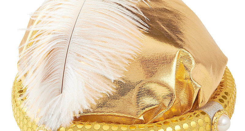 e-carnavalskleding-SYK Tulband sultan in goud met nep parels