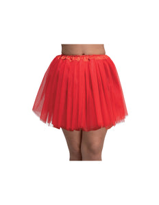 e-carnavalskleding-SYK Tutu met band Rood