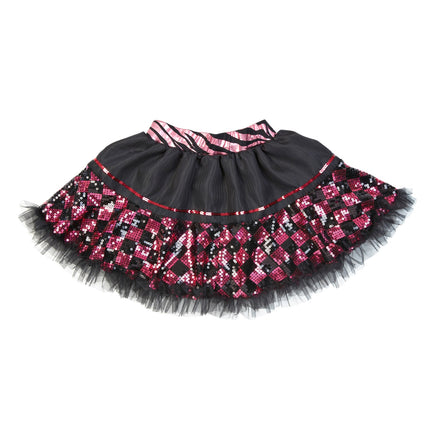 e-carnavalskleding-SYK Tutu Pailletten Zwart/Rose