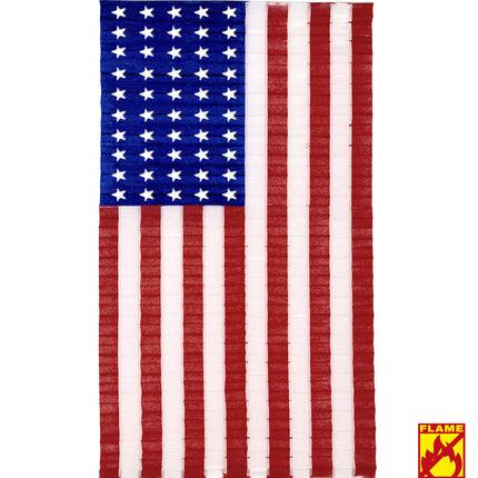 e-carnavalskleding-SYK USA vlag van papier