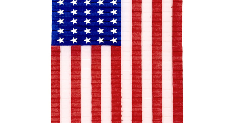 e-carnavalskleding-SYK USA vlag van papier