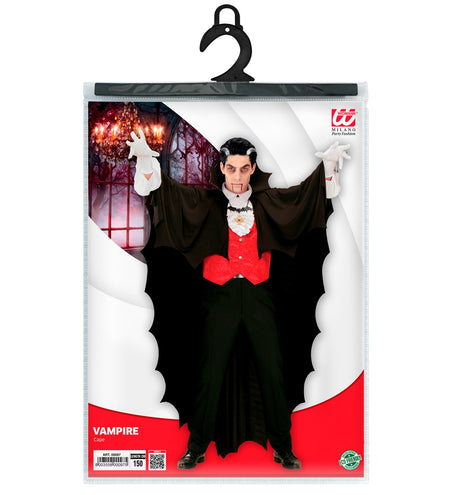e-carnavalskleding-SYK Vampier cape dracula zwart