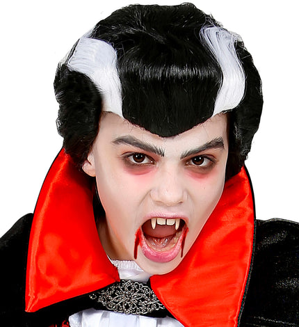 e-carnavalskleding-SYK Vampier pruik kind Dracula