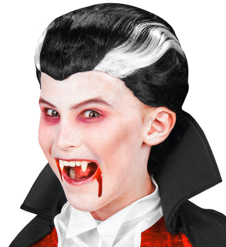 e-carnavalskleding-SYK Vampier pruik kind Dracula