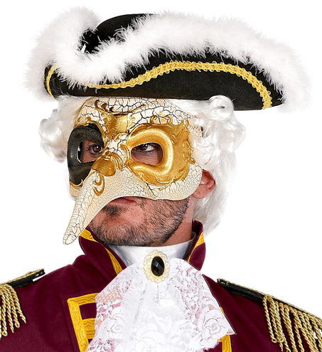 e-carnavalskleding-SYK Venetiaans lange neus masker