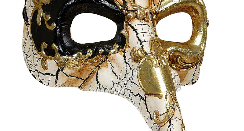 e-carnavalskleding-SYK Venetiaans lange neus masker