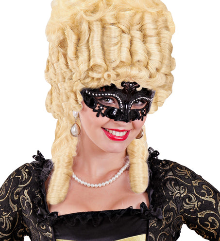 e-carnavalskleding-SYK Venetiaans oogmasker Vera zwart