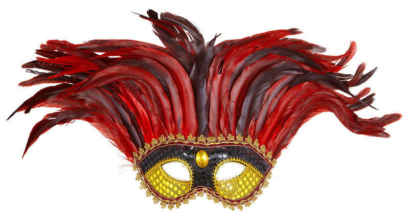 e-carnavalskleding-SYK Venetiaans verenmasker rood