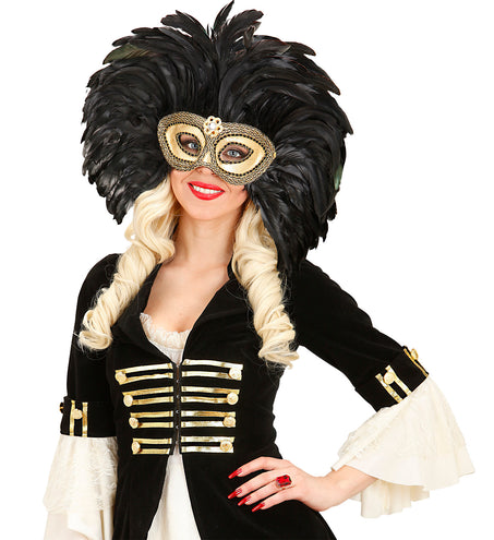 e-carnavalskleding-SYK Venetiaans verenmasker zwart