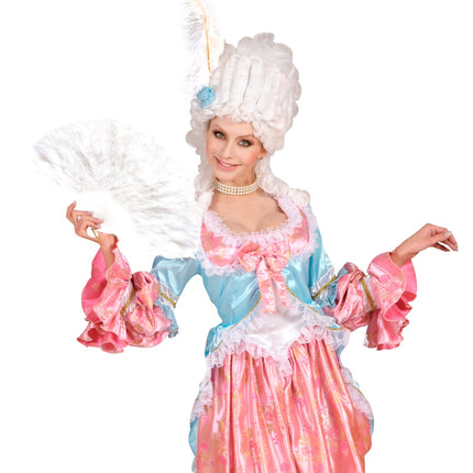 e-carnavalskleding-SYK Verenwaaier wit Barok