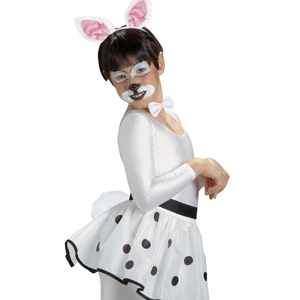 e-carnavalskleding-SYK Verkleedset bunny oren met strik en staart