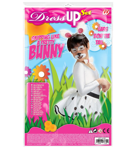 e-carnavalskleding-SYK Verkleedset bunny oren met strik en staart