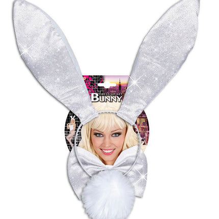 e-carnavalskleding-SYK Verkleedset bunny wit glitters