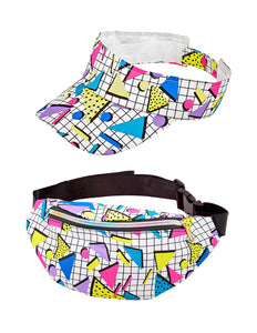 e-carnavalskleding-SYK Verkleedset jaren 80 funky fashion wit