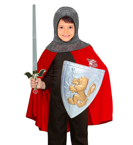 e-carnavalskleding-SYK Verkleedset kind ridder poncho