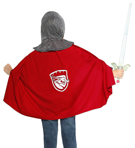 e-carnavalskleding-SYK Verkleedset kind ridder poncho