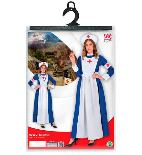 e-carnavalskleding-SYK Verpleegster jurk blauw