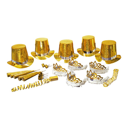 e-carnavalskleding-SYK Versierset Happy New Year goud