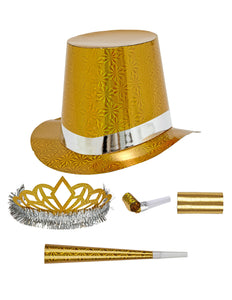 e-carnavalskleding-SYK Versierset Happy New Year goud