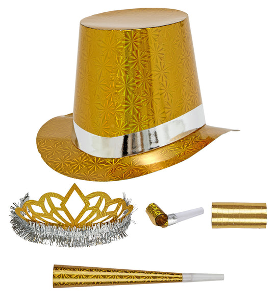 e-carnavalskleding-SYK Versierset Happy New Year goud
