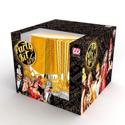 e-carnavalskleding-SYK Versierset Happy New Year goud