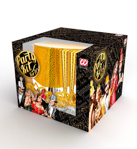 e-carnavalskleding-SYK Versierset Happy New Year goud