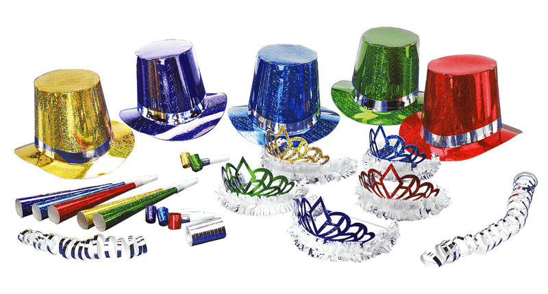 e-carnavalskleding-SYK Versierset Happy New Year meerkleurig