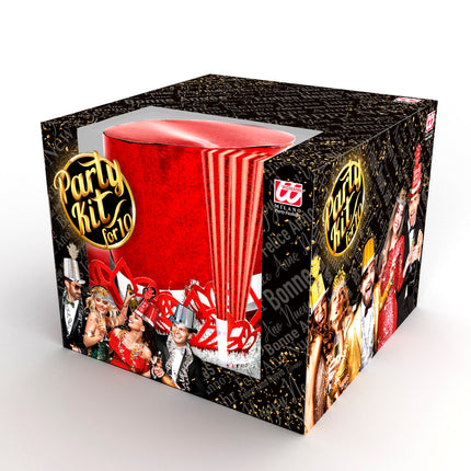 e-carnavalskleding-SYK Versierset Happy New Year rood
