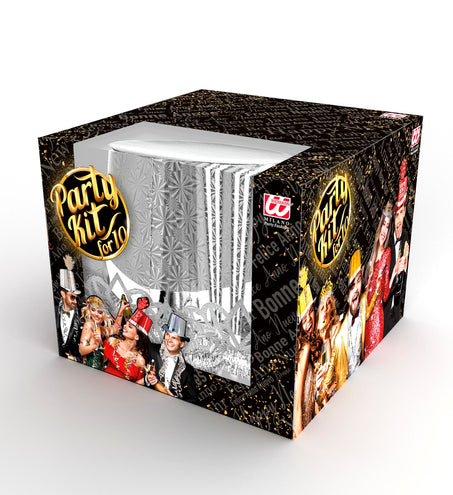 e-carnavalskleding-SYK Versierset Happy New Year zilver